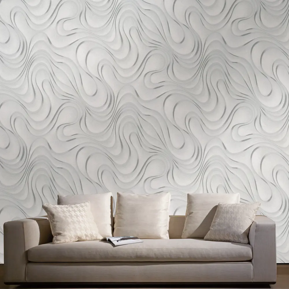 Обои флизелиновые Marburg Colani серые 1.06 м 97996 STLM-2038799 - Вид №2