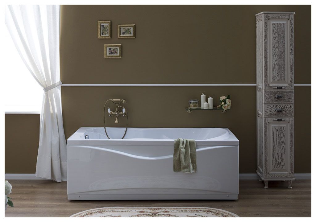 Акриловая ванна Aquanet Viola 180x75 (каркас + смеситель Aquanet Practic 2 AF111-63B) 002040470020404800216780 - Вид №8