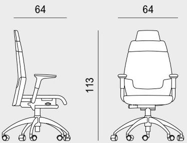 Viganò Кожаное офисное кресло на эстакаде с подлокотниками Madam office sun-id-1428365 - Вид №3