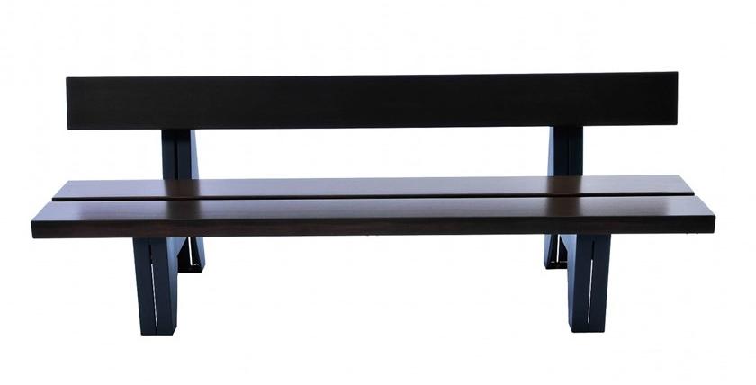 Euroform W Деревянная скамейка со спинкой Block 90, 90l, 90d - Вид №1