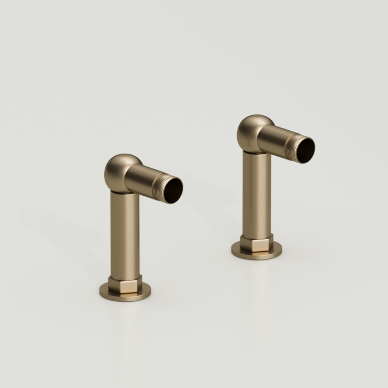 739693 Ножки для смесителя 10 см для монтажа к борту ванны, цвет Бронзовый Kerasan RETRO Италия 