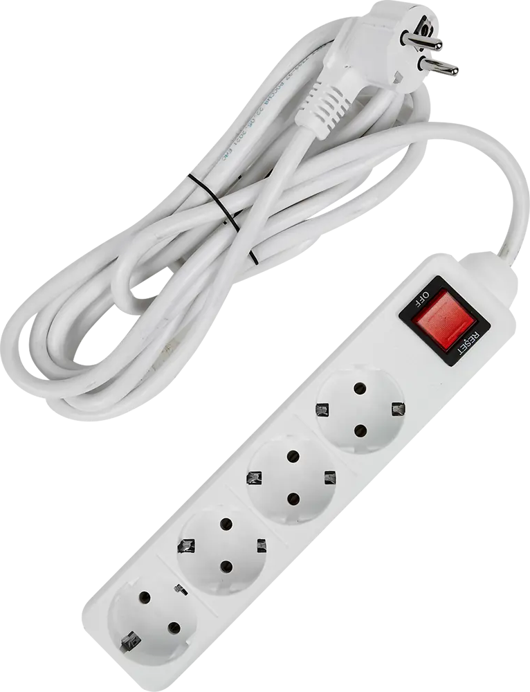 Сетевой фильтр Защита Про 4 розетки с защитой от перегрузок 82741284