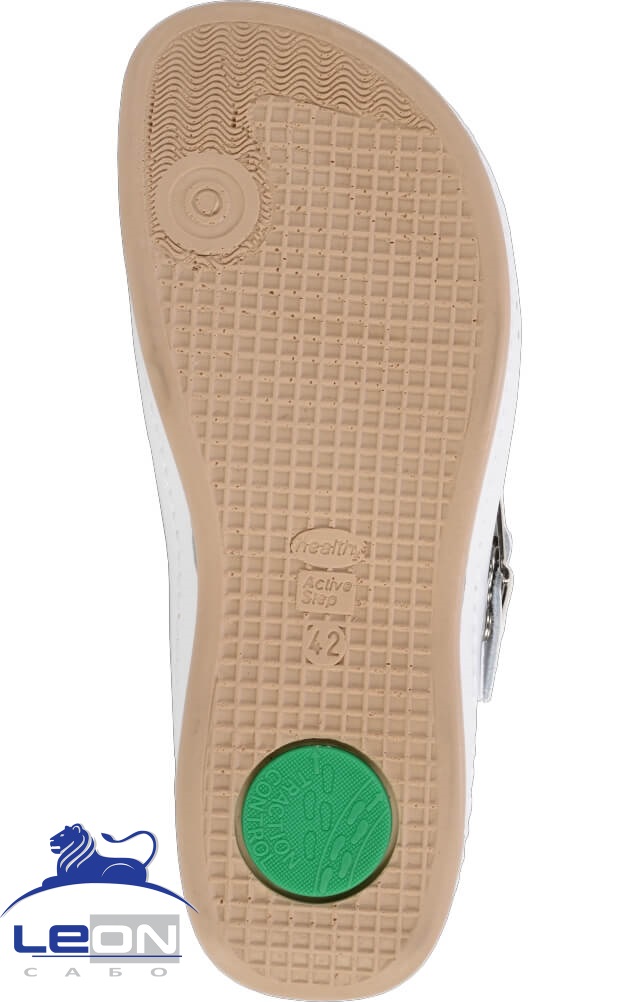 61963 Сабо "Leon" мужские белые LEON  Медицинская обувь  размер 44  - Вид №5