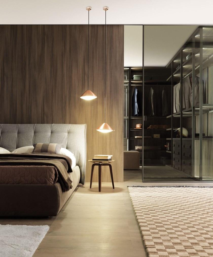 MisuraEmme Кровать из замши с тафтинговым изголовьем Misuraemme sun-id-1420324 - Вид №2