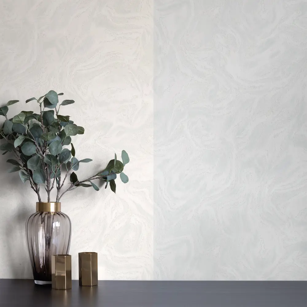 Обои флизелиновые Wallsecret Fluid белые 8818-21 STLM-2170937 - Вид №4