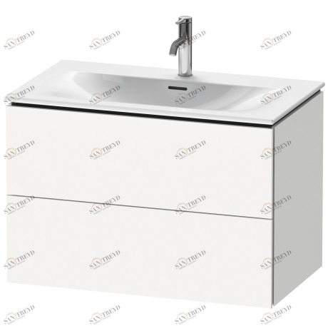 LC630701818 L-Cube Тумбочка подвесная Белый матовый, декор Duravit