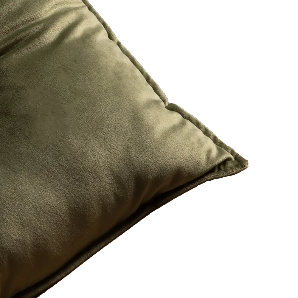 Подушка с пуговицей Бархат 43x43 см цвет зеленый LINEN WAY STLM-2119626 - Вид №2