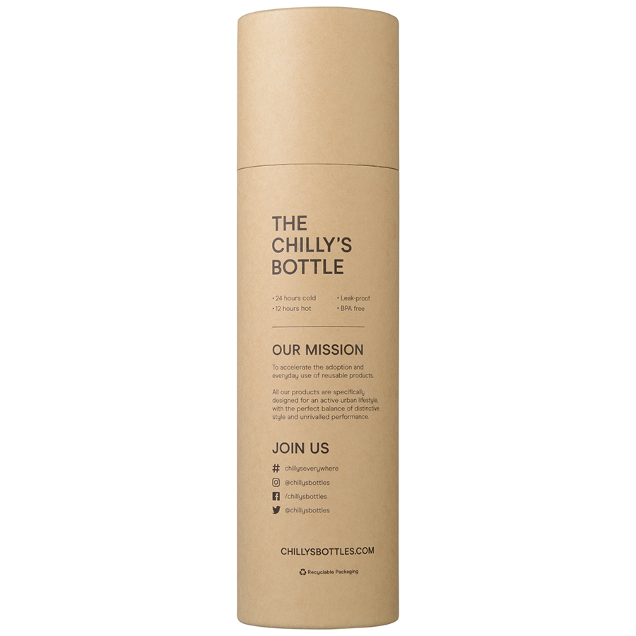 B750MOGRY Термос monochrome, 750 мл, серый Chilly's Bottles  - Вид №3