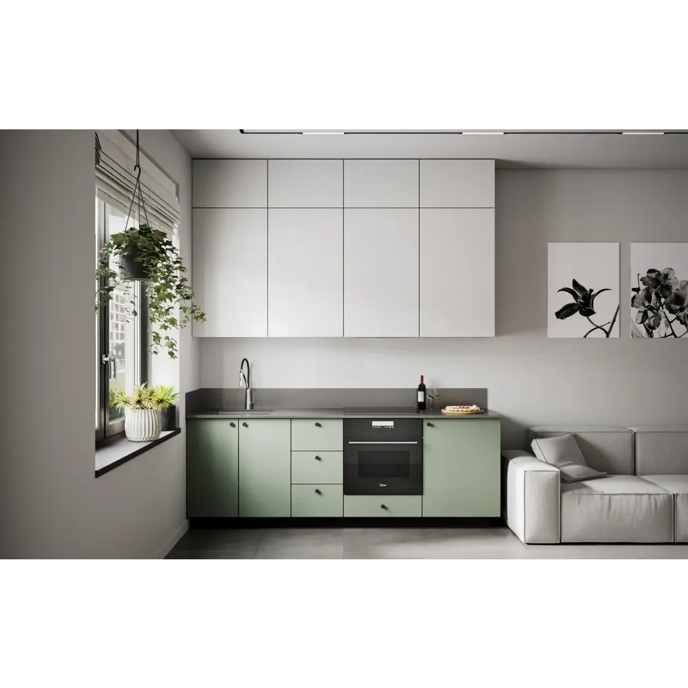 Фасад кухонный DELINIA ID София грин 29.7×76.5 см - матовый зеленый 85183227 STLM-0059593 - Вид №6