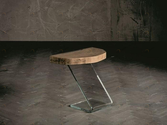 AltaCorte Прикроватный столик из дерева и стекла Ecolab night Lb-zn7173