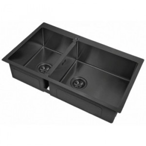 Мойка Zorg INOX-PVD 78-2-51R GRAFIT, Zorg pvd 78-2-51R GRAFIT Мойка кухонная прямоугольная Zorg