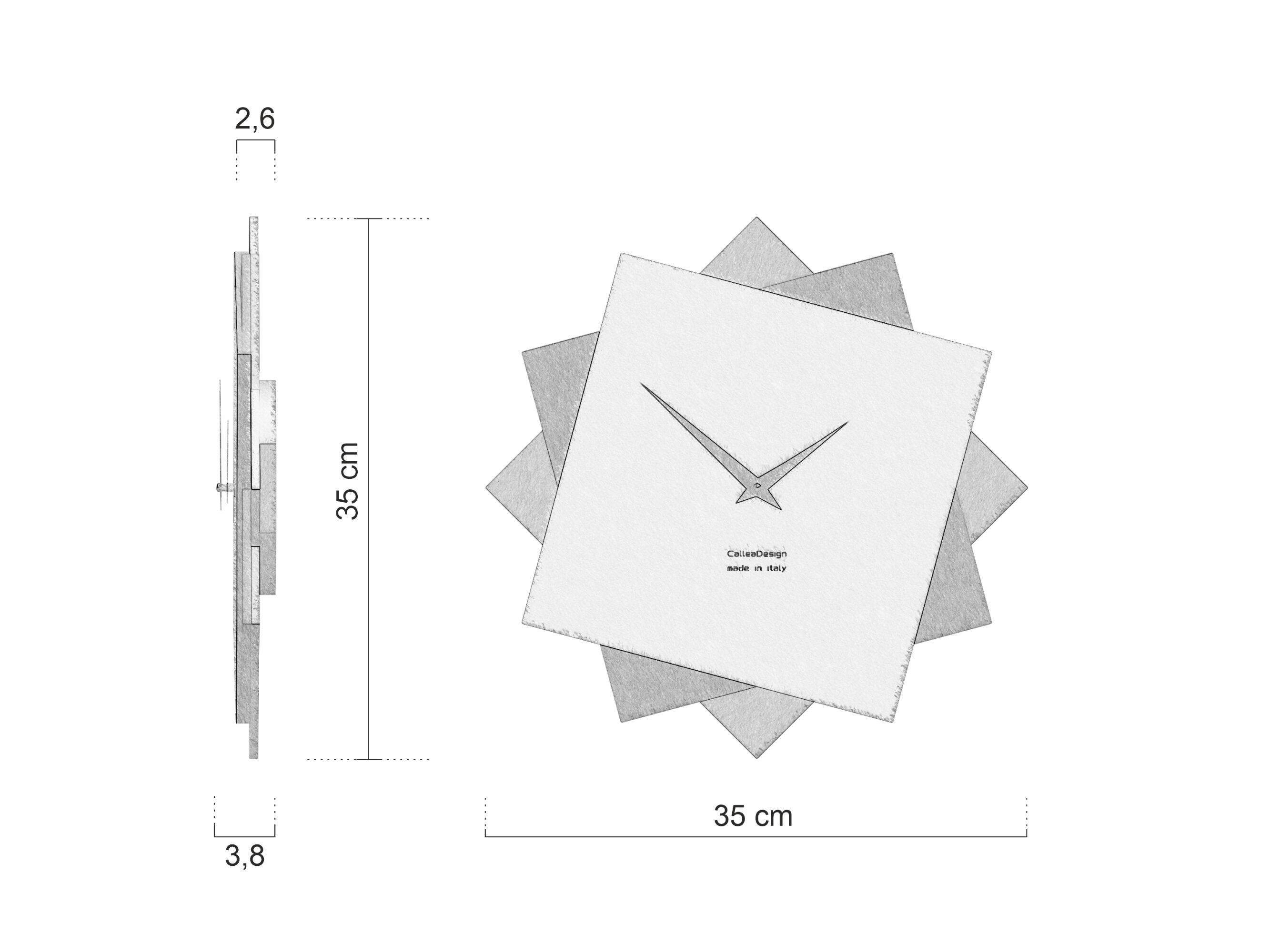 Настенные часы MDF CalleaDesign FOY ARCH-00061812 - Вид №3