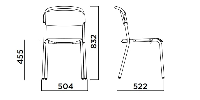 Штабелируемый стул из полипропилена Infiniti Skol ARCH-00067382 - Вид №12