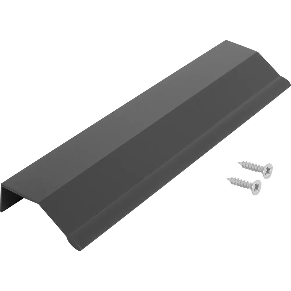 Мебельная ручка-профиль черная 160 мм Jet STLM-2055742 - Вид №2