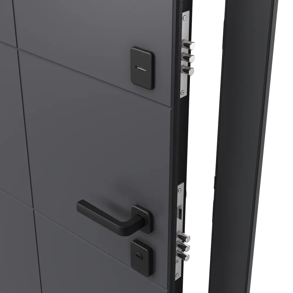 Дверь входная металлическая Гибсон 86x205 см левая скай беленый с зеркалом TOREX STLM-2148186 - Вид №2