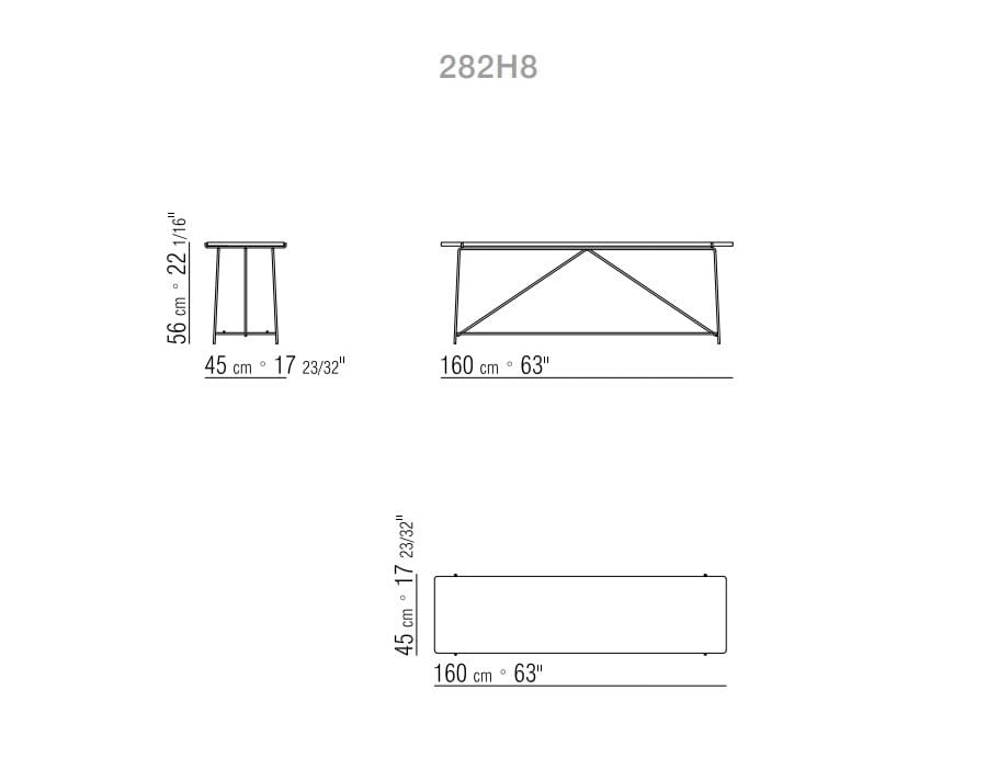 Прямоугольный каменный журнальный столик Flexform Any Day Outdoor ARCH-00027601 - Вид №2