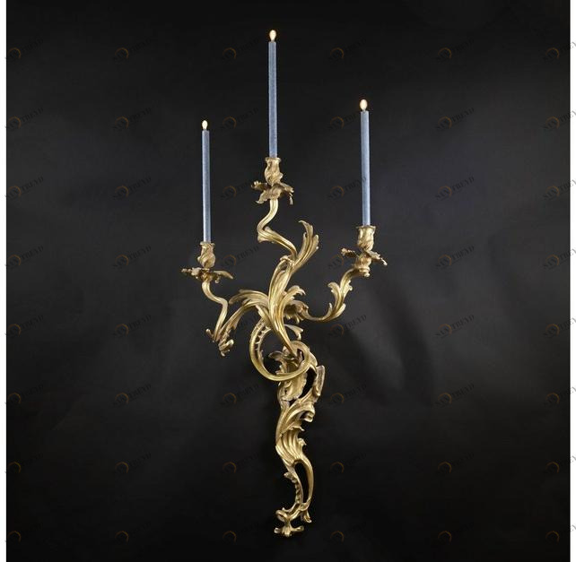 Tisserant Бронзовый настенный подсвечник в классическом стиле sun-id-1381874