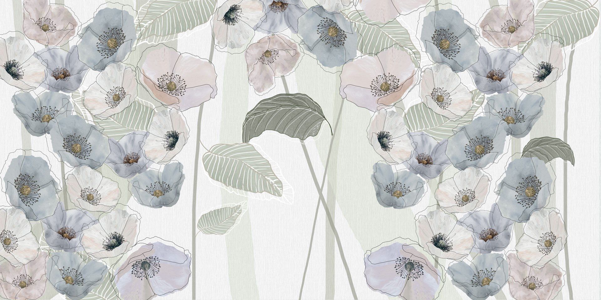 Панорамные обои с цветочными мотивами Rimura 2021 ARCH-00040567 - Вид №4