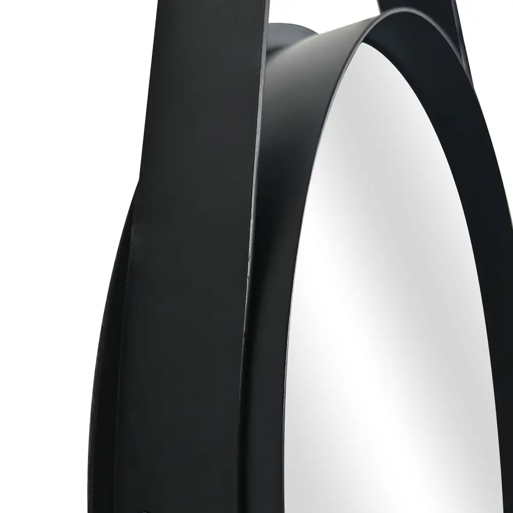 Зеркало декоративное KREAFORTA Barbier круглое D43 см пластик цвет черный STLM-2158350 - Вид №3