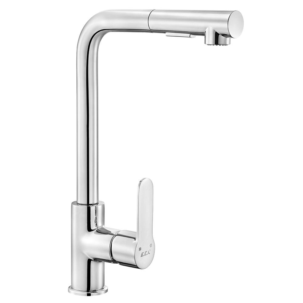 102118128st  Спиральный смеситель для мойки Nita - Ручной душ L - Экономия воды Eca 