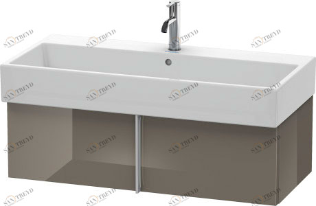 VA612808989 Тумбочка подвесная Vero Air #VA6128 984 x 431 мм Фланелево-серый глянцевый лак Duravit