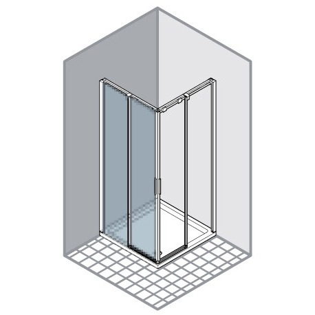 QE 2/QK 2 Quadra collection Душевая кабина DUKA 45035 - Вид №1