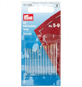 121295 Иглы для шитья ручные для шитья №5-9 в блистере 20 шт. . PRYM
