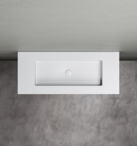 Подвесная раковина Corian® с столешницей