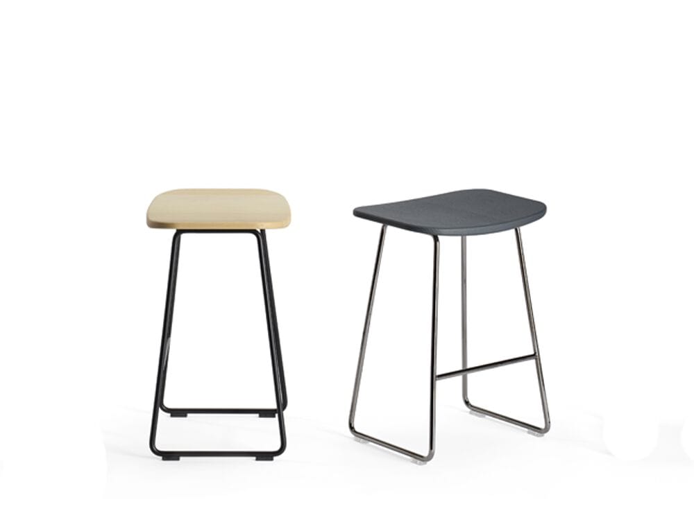 Низкий стул из стали и дерева Infiniti Klejn ARCH-00072055 - Вид №5