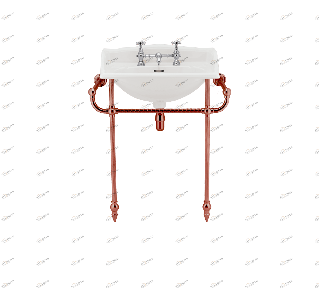 Gentry Home Таз большой белый Victorian Copper GH102081
