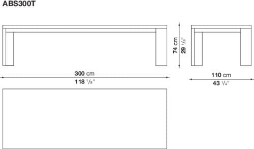 Прямоугольный стол Maxalto Abseo ARCH-00134476 - Вид №3