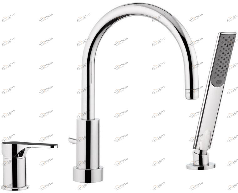 Remer Rubinetterie Комплект ванны с переключателем и ручным душем Infinity I 07