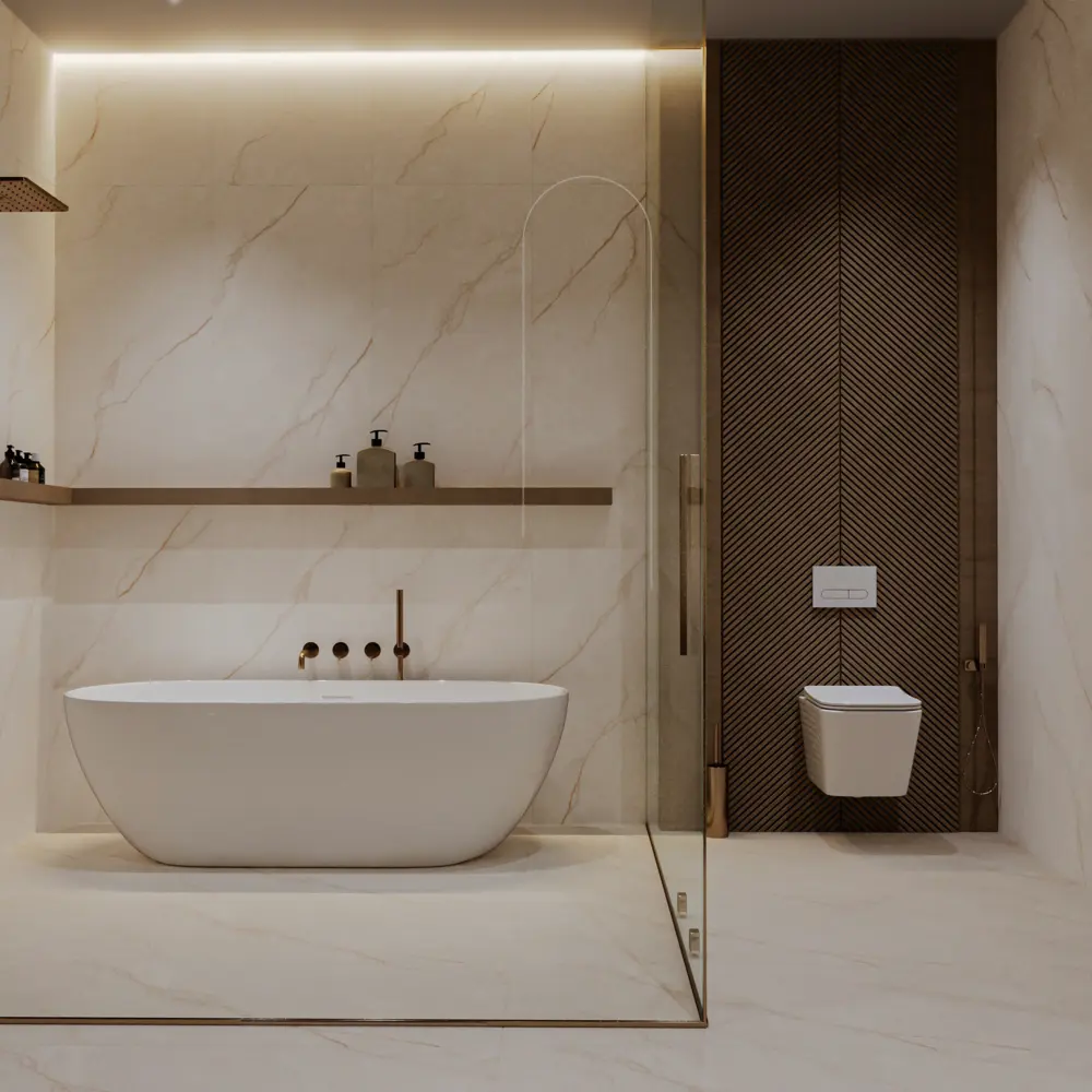 Глазурованный керамогранит Abgres Savage 60x120 см 1.44 м² матовый цвет белый Santreyd STLM-2182603 - Вид №3