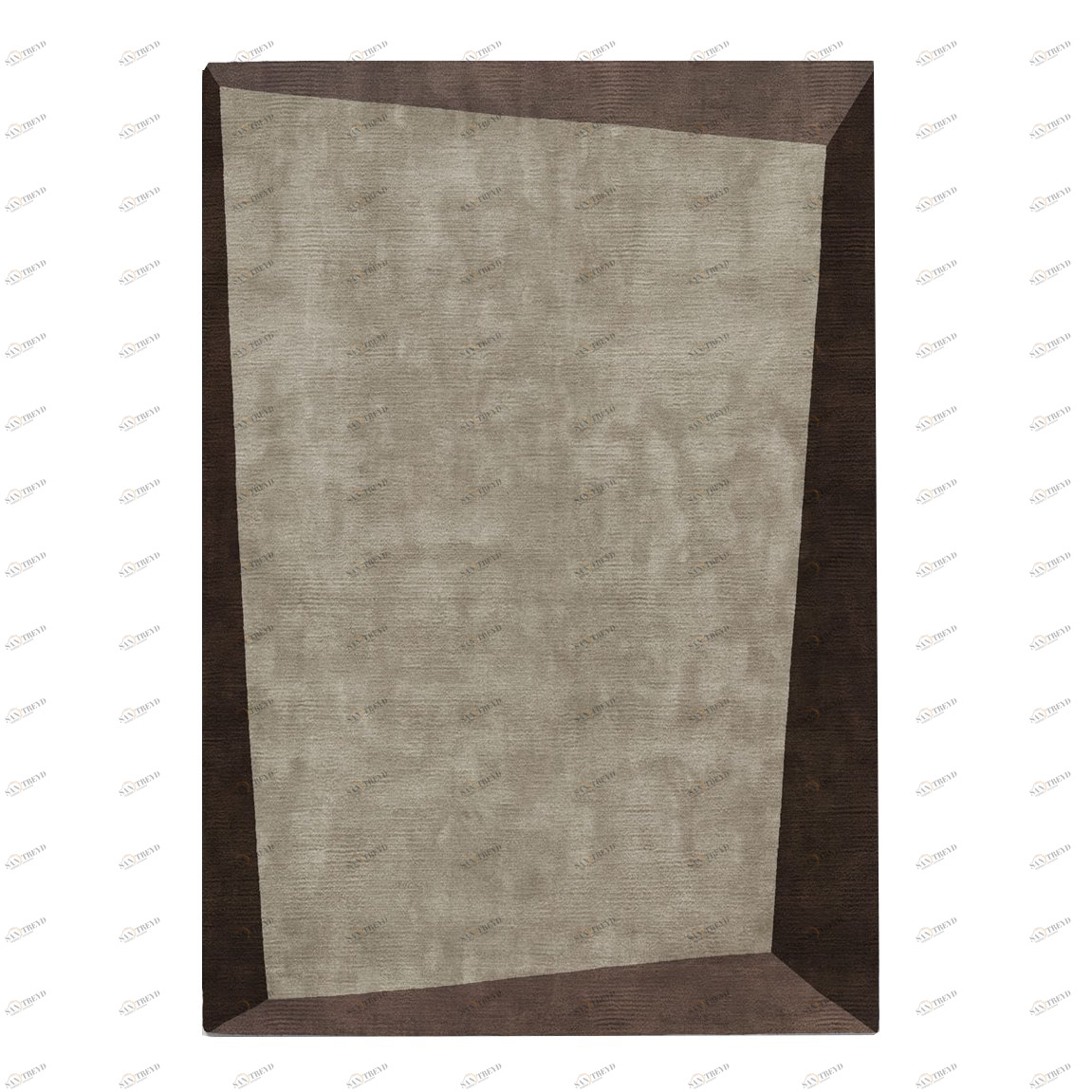 Ковер Dipped Frame Dark Bege 300x400 бежевый RUGBERRY ДИЗАЙНЕРСКИЕ, DIPPED FRAME 326055 Бежевый;коричневый 