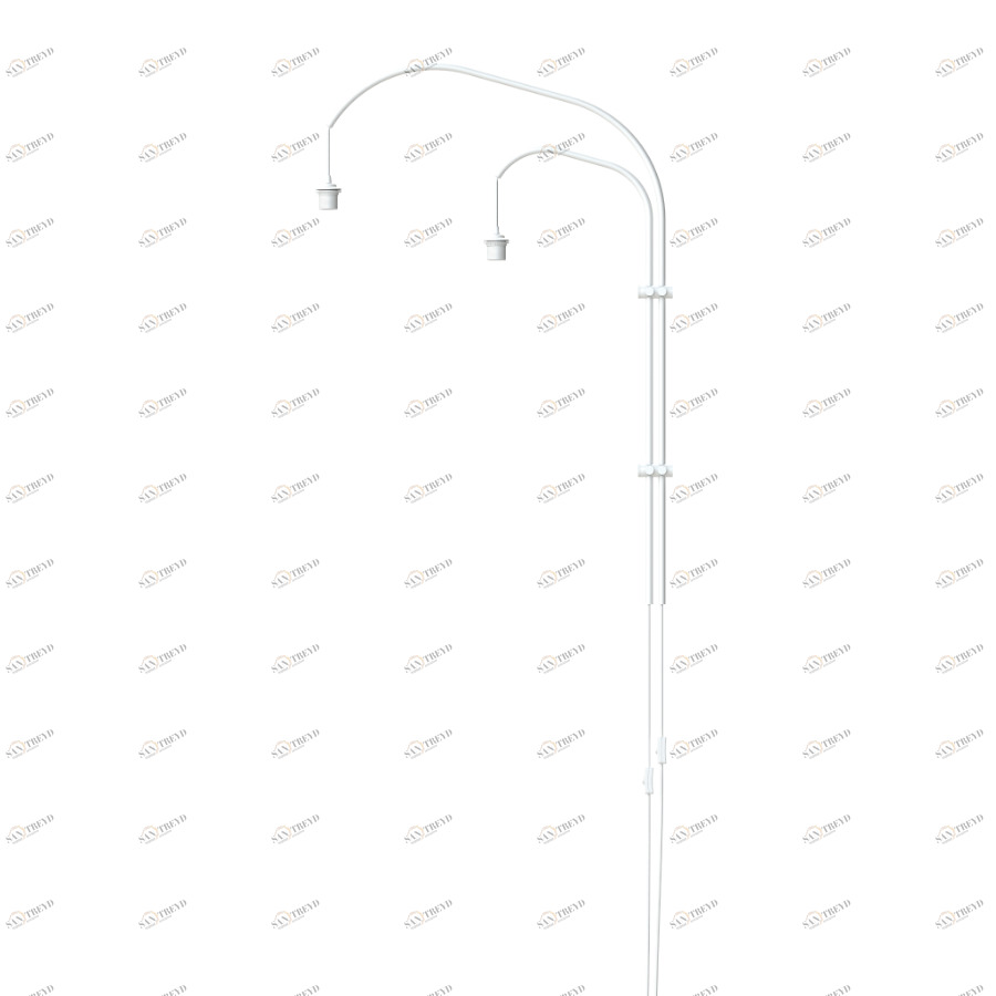 Кронштейн настенный белый Double White 4130 UMAGE ОРИГИНАЛЬНЫЕ 00-3880792 Белый 