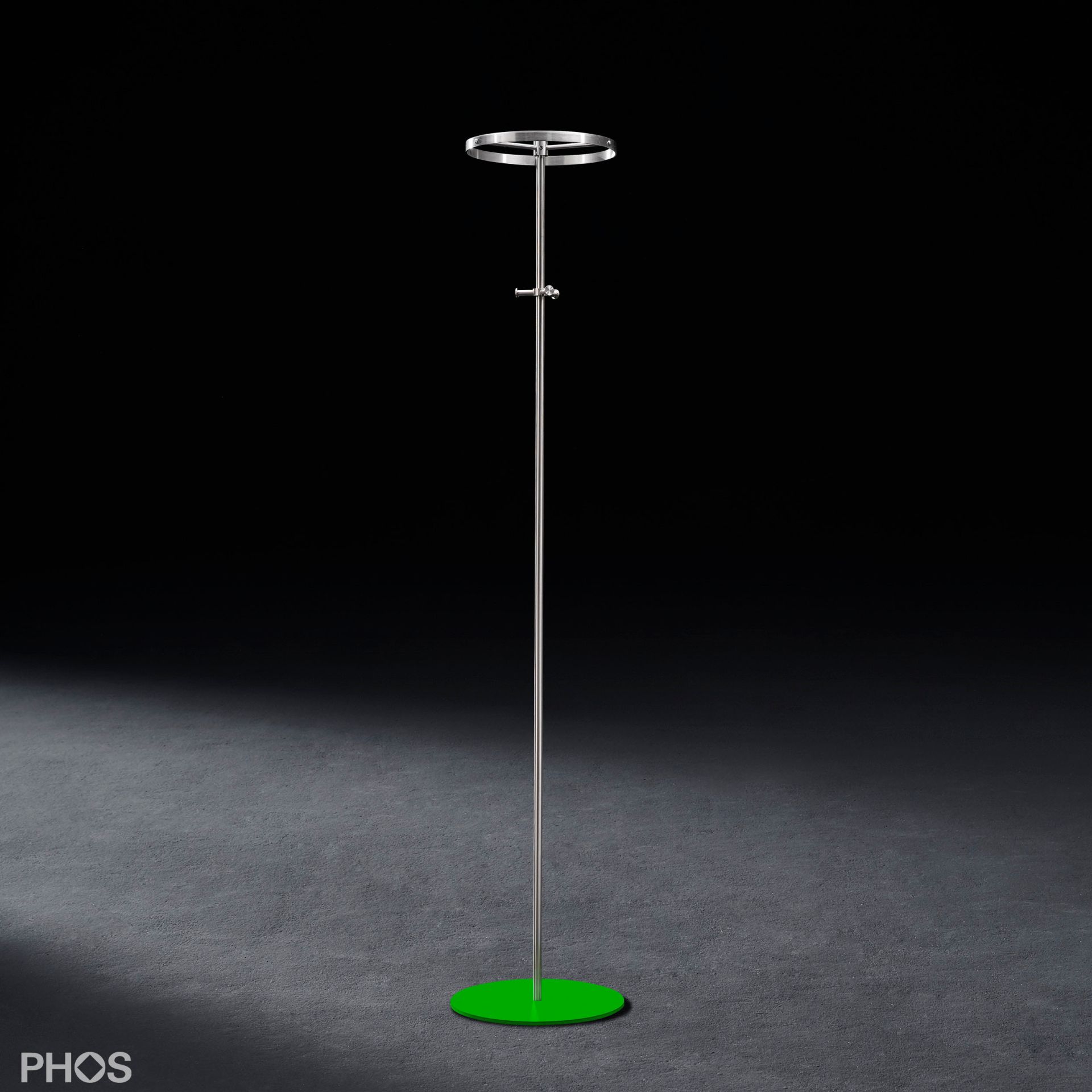 GSTC-BPGr Круглая вешалка для одежды, основание: зеленое. PHOS 