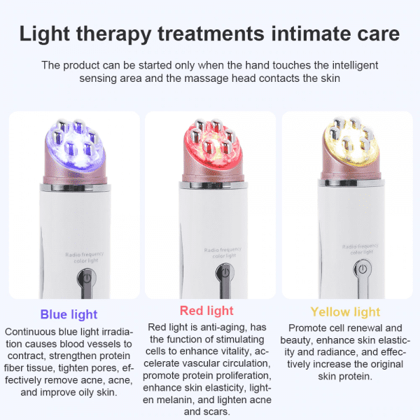 38687 Микротоковый массажер для лица с технологиями EMS, RF, LED для лифтинга, омоложения и подтяжки лица Beauty Star  - Вид №3