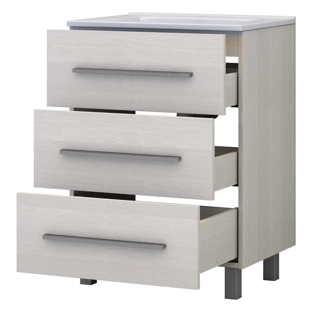 Тумба под раковину напольная Vigo Yuma 60 см цвет ясень анкор STLM-2144419 - Вид №2