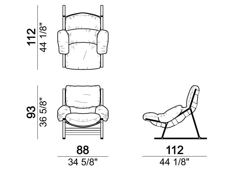 Кожаное кресло с салазками Arketipo BELAIR ARCH-00096385 - Вид №2