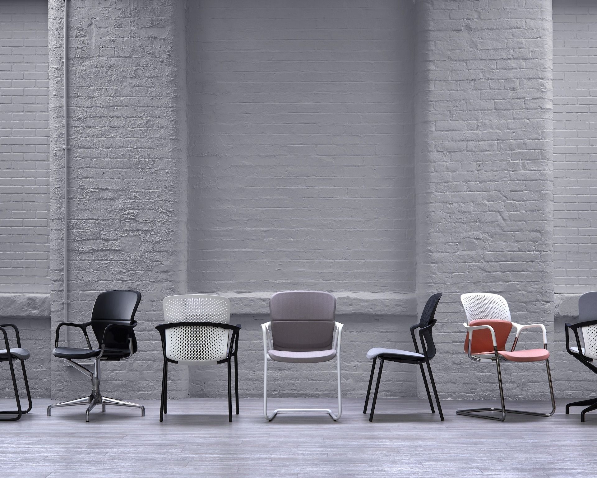 Мягкий консольный стул с подлокотниками Herman Miller Keyn ARCH-00065066 - Вид №11