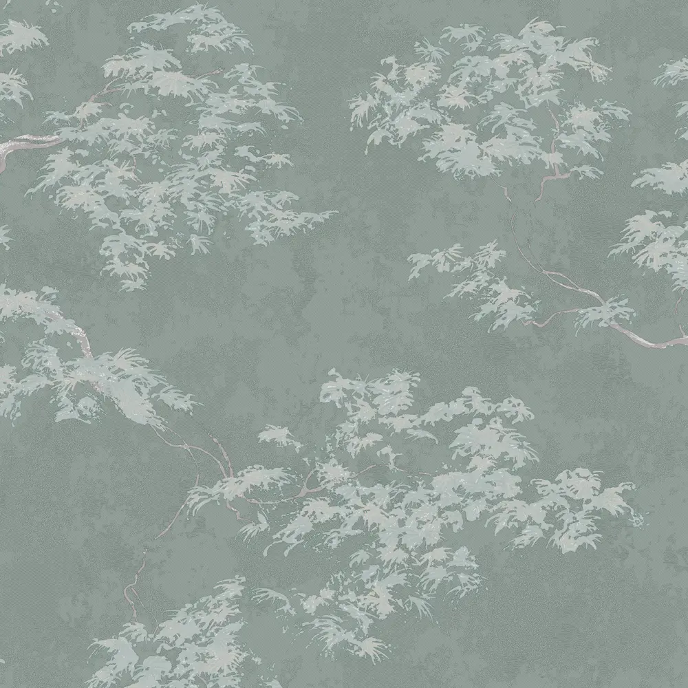 Обои флизелиновые Wallsecret Comfort Bonsai мятные 1.06 м 9156-25 STLM-2046327 - Вид №2
