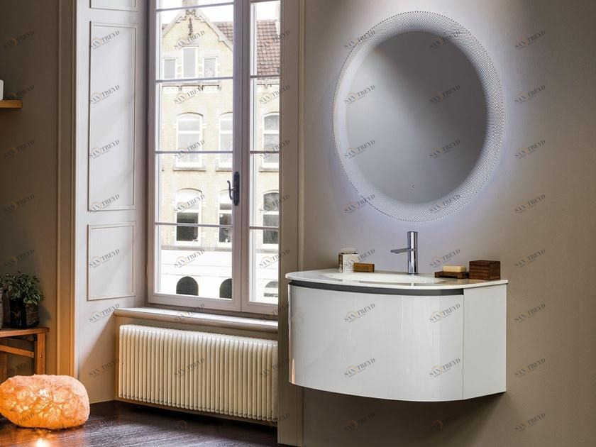 ARTELINEA Мебель для умывальника из эмалированного хрусталя с корзиной sun-id-1358489