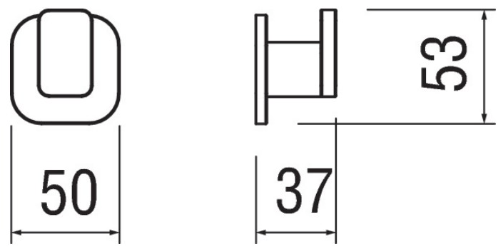 Nobili Rubinetterie Крючок для халата / полотенцедержатель Plus Aclp50cr - Вид №2