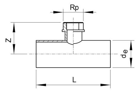 SANIT 293511511 Седло-Т-образный, PE 100, SDR 11, втулка с внутренней резьбой 1 "  - Вид №1