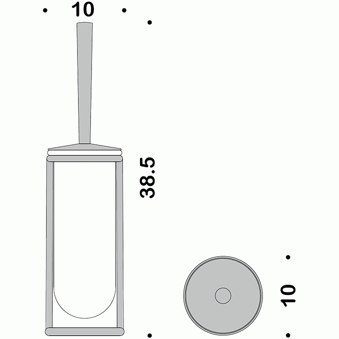 B0106 Ёршик напольный COLOMBO LUNA Colombo Design - Вид №3