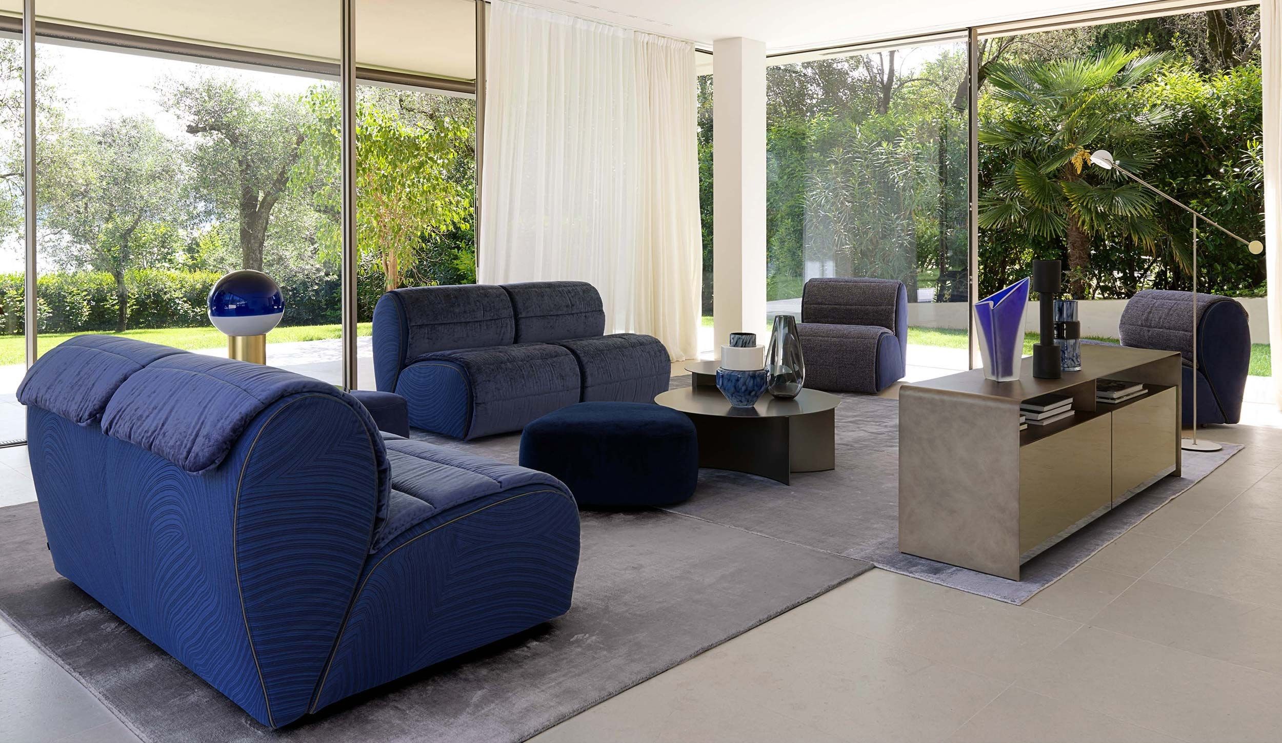 2-местный съемный тканевый диван Flou Флора ARCH-00083447 - Вид №4