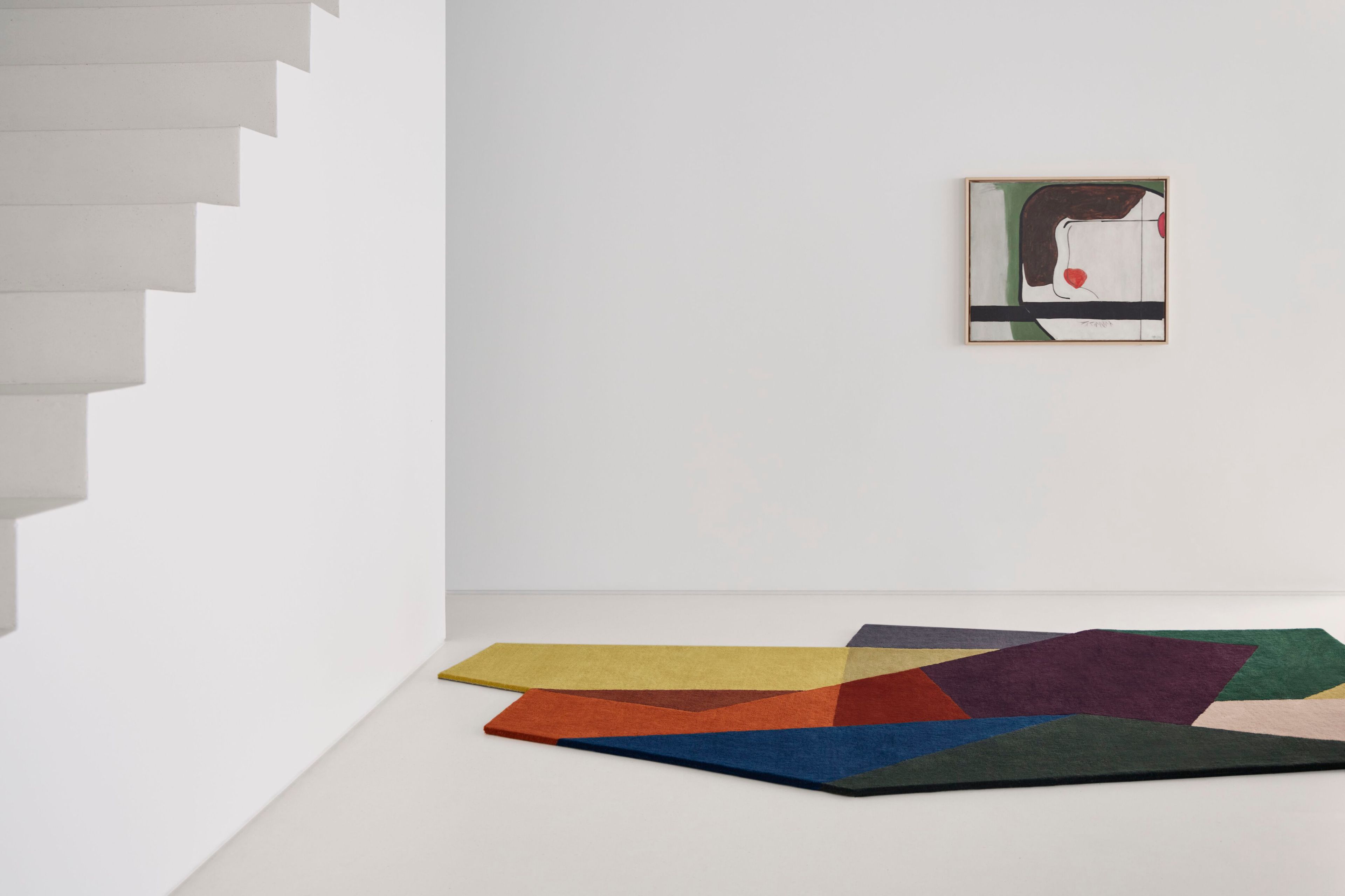 Шерстяной ковер с геометрическим рисунком GAN LOKO COLOUR ARCH-00085522 - Вид №6