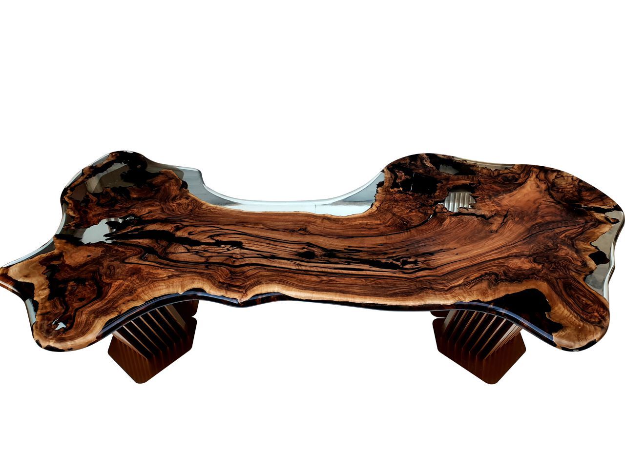 Стол из орехового дерева и смолы Legnor LEG2408743 / LEG2408744 ARCH-00131175 - Вид №2