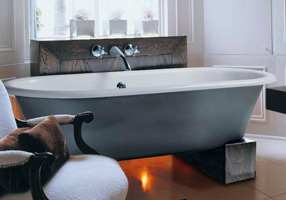 Gentry Home Bexley Cast iron bathtubs with feet Ral 9005 GH100402  - Вид №1
