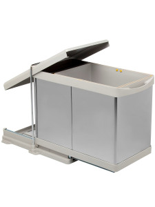 Контейнер для мусора на дверцу Alpha 400/17 Metallic Grey NAVAKO